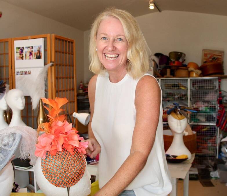 Ms Brown showcases the beauty of Australia in the millinery she creates.