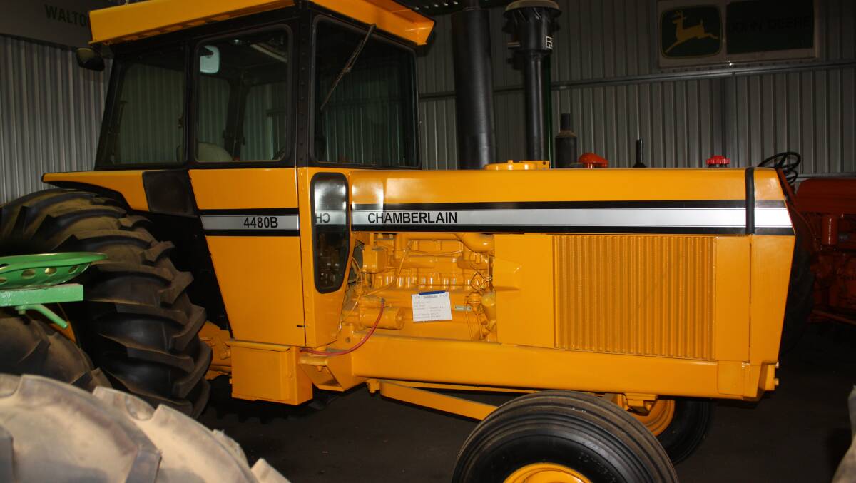 This Chamberlain 4480B was one of the last yellow Chamberlains made before John Deere bought 97 per cent of the company and turned everything green.