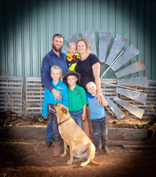 The Maloney family made a picture perfect snapshot of rural life.