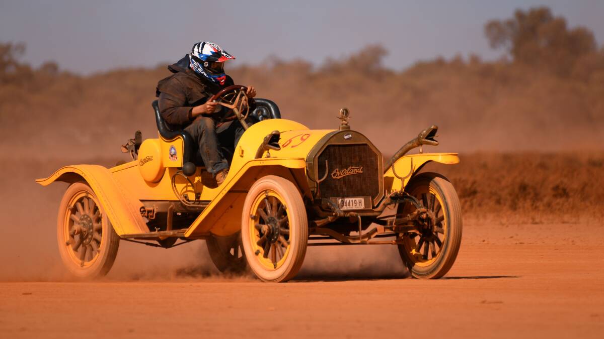 A restored vintage Overland being put through its paces at Red Dust Revival 2019. Picture: Sharon Smith.