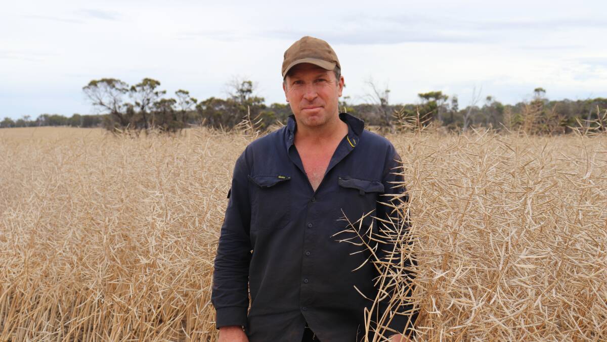 Robert Egerton-Warburton seeded 1800ha of canola this season, along with some wheat, barley, oats and lupins.
