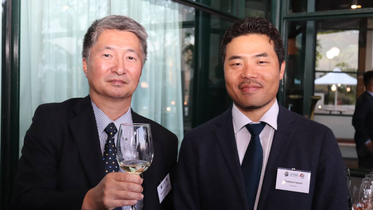  Masayuki Tomitak (left), Nippon Flour Mills Co. Ltd general manager and Tadashi Iwami, Plum Grove senior trader (seconded) Food Division.