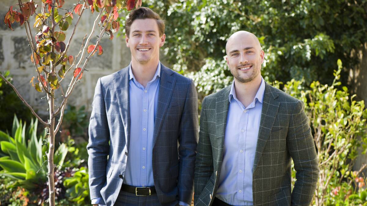 Nutrien Real Estate sales specialists Daniel (left) and Ben Lloyd-Smith, Bunbury.