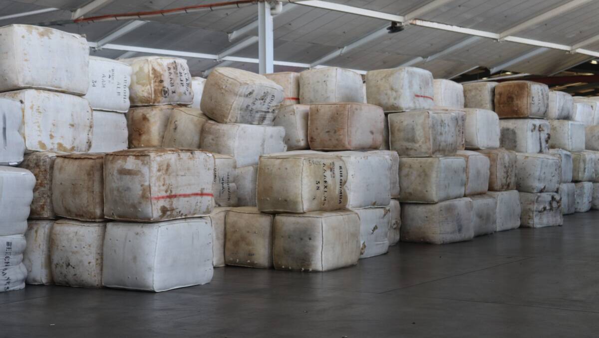 Resumption this week of wool auctions at the Western Wool Centre after a three-week Christmas-new year break should see wool bales start moving again out of woolstores to the wool dump and then into shipping containers for export.