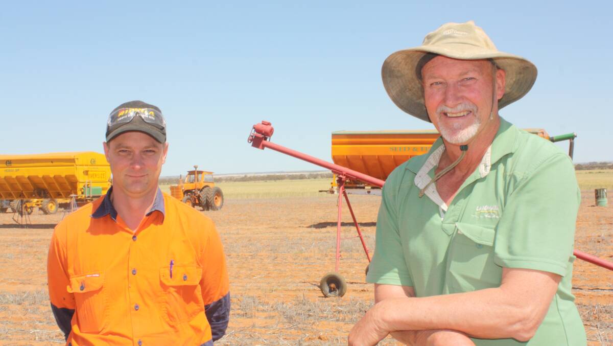 Pingelly farmers David Lewis (left) and Michael Page.