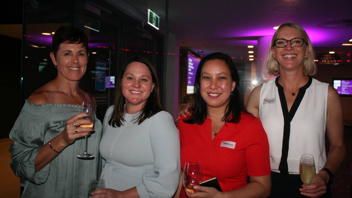 Liebe Women's Community chairwoman and Buntine grower Narelle Dodd (left), with Wheatbelt Development Committee chairwoman Rebecca Tomkinson, Northam, CBH corporate affairs advisor Rebecca Lawson and CBH grower and external relations general manager Brianna Peake.
