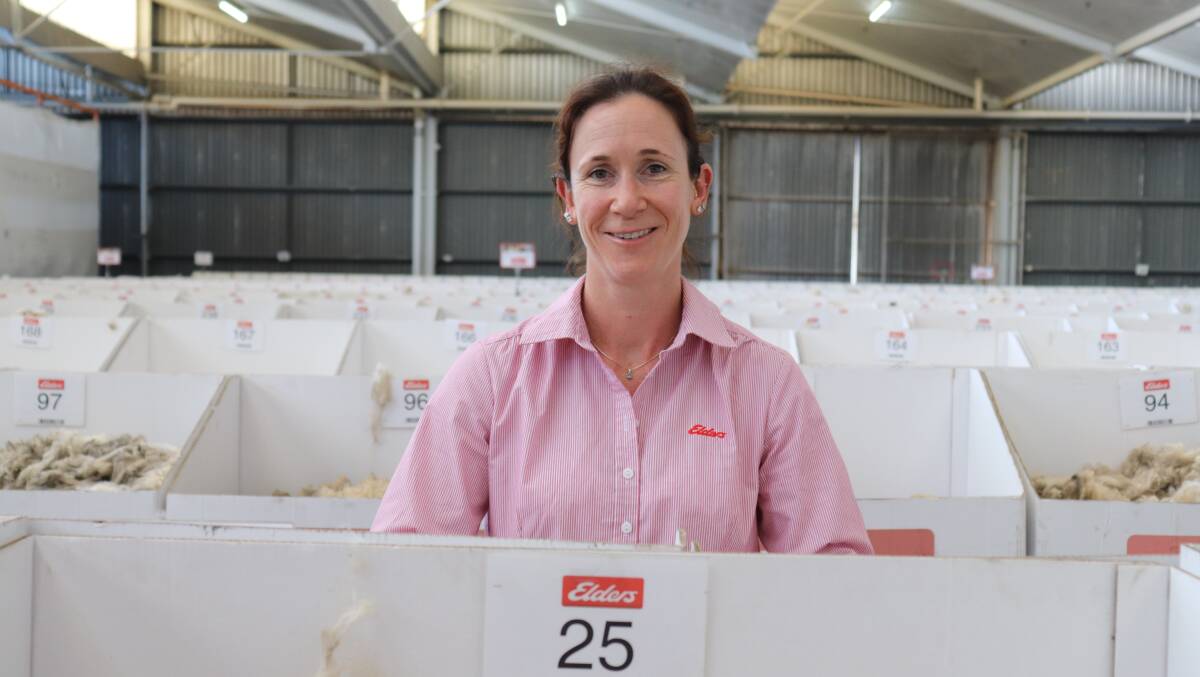 Elders wool auctioneer Alice Wilsdon sold when there was a strong rising market on the first day of trading.