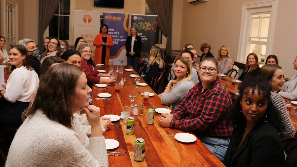 Workshop attendees and guests were welcomed to the Muresk Institute during dinner by facilitators and Value Creators directors Maree Gooch (left) and Ann Maree O'Callaghan.