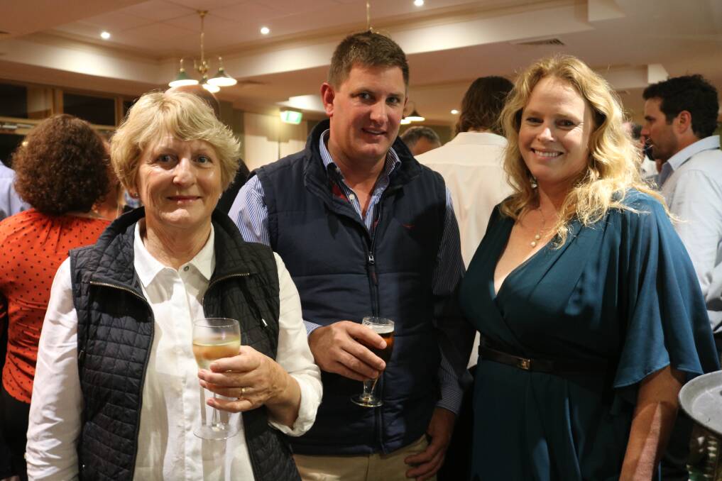Wendy Morgan (left), with Michael Morgan and Rebecca Turner of Morgan Feed Supplies, Toodyay.