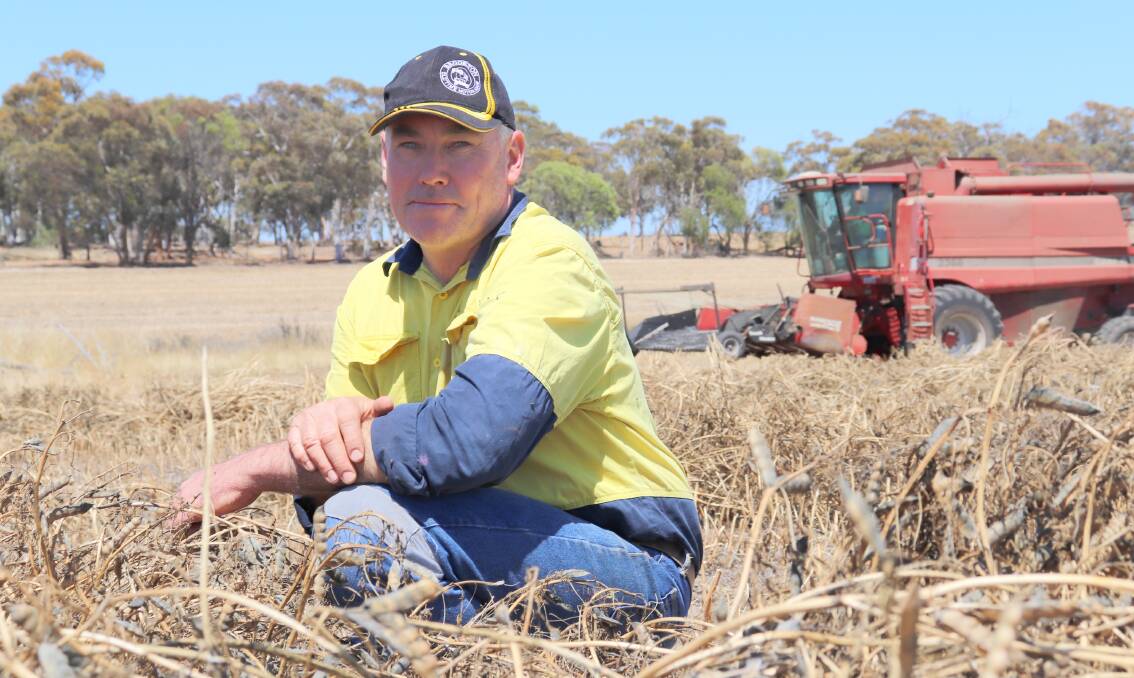 Harvest has begun on Murray Hall's 600 hectare farm in Brookton, but it has been a tedious affair due to the rain, with 42 millimetres falling in November.