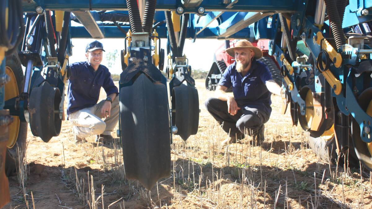 Darren Cail (left) and his brother Michael show the underframe tyne layout allowing plenty of space for trash flow. "The tyne layout also shone as we had no problems going into shin height stubble whereas with our previous bars stubble blocking was a huge problem," Michael said.