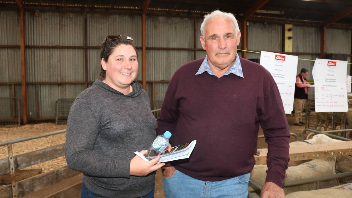 Among the volume buyers at Rhos Gwyn on Monday were Tracey and Bill Morey, Connamara Grazing, Bokerup, returned to support the stud again as another volume buyer.