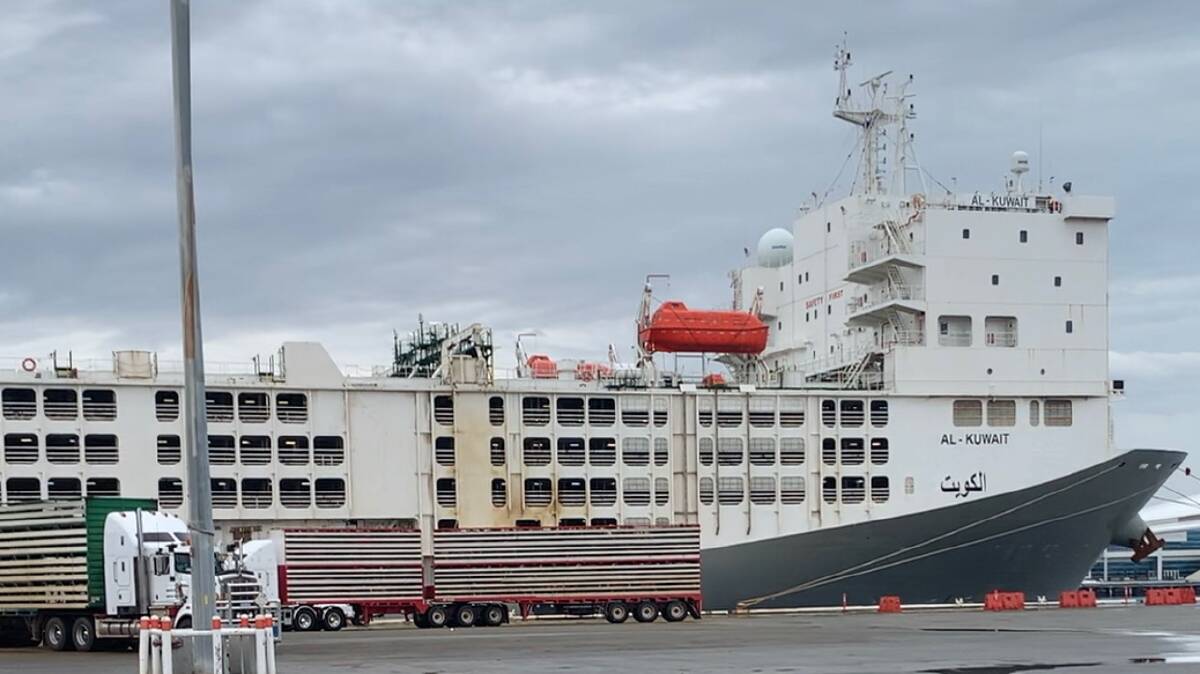 The Al Kuwait docked at Fremantle Port.