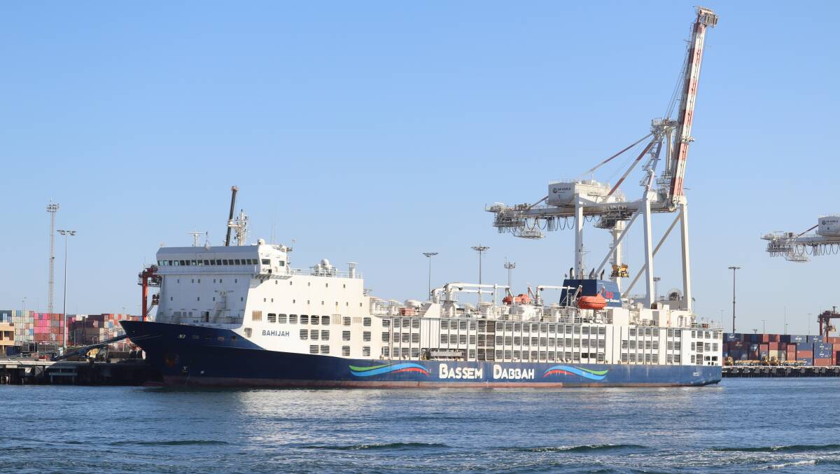 The MV Bahijah returned to port earlier today after being anchored off the coast last night.