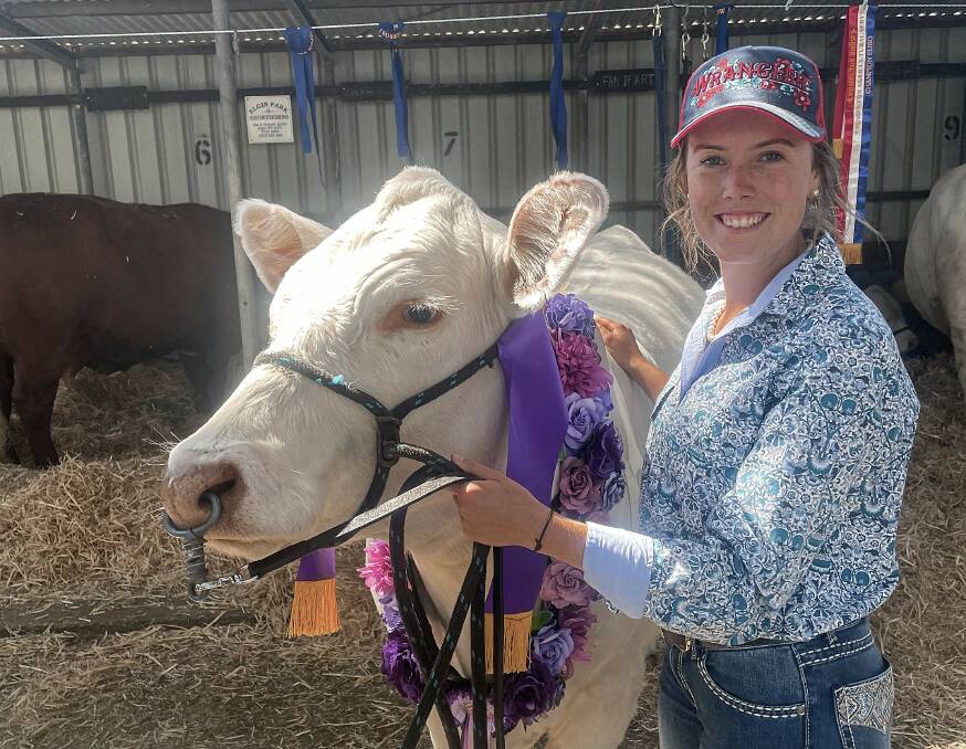 Amanda Cavenagh attended the Charolais International Youth conference and show in Kansas in July after being named the Charolais Society of Australias youth scholarship winner.