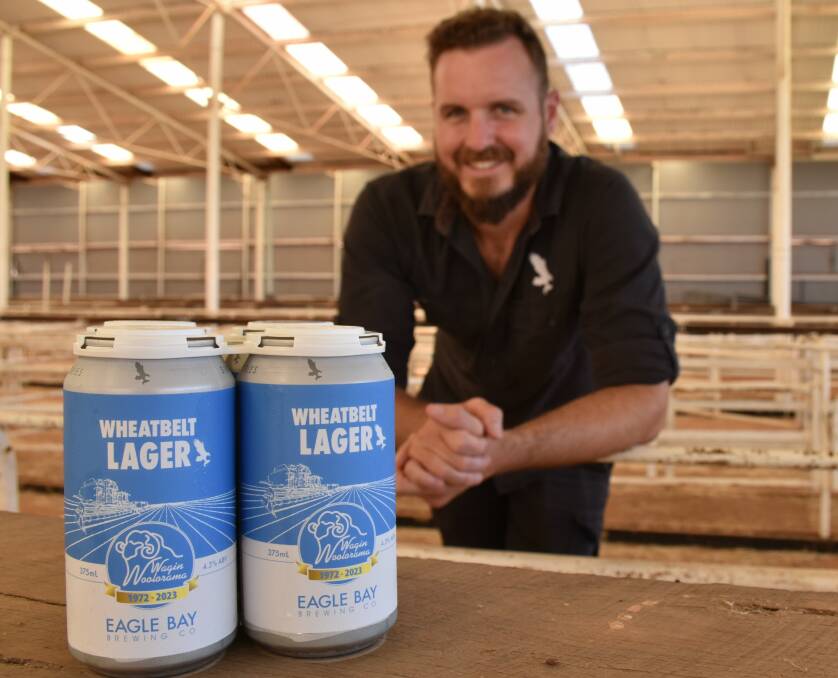 Eagle Bay Brewing Company head brewer Keegan Steinbacher has formed the connection between locally grown Wagin barley and Wooloramas commemorative beer to be launched at the show.