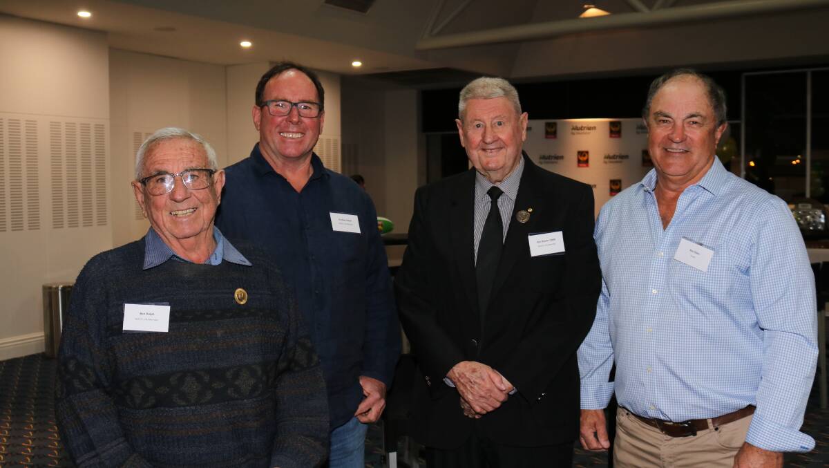 Former Miling farmer and WACFL life member Ben Ralph (left), his son Graham Ralph, Dowerin, WACFL patron and life member Ken Baxter and Rex Glass, Calingiri.