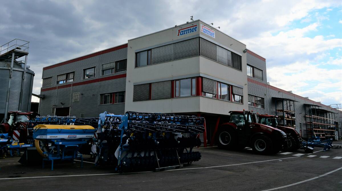 Farmets headquarters and manufacturing plant in the Czech Republic. The company manufactures a range of agricultural machinery and owns a second business making equipment for farmer groups to process their own agricultural produce.
