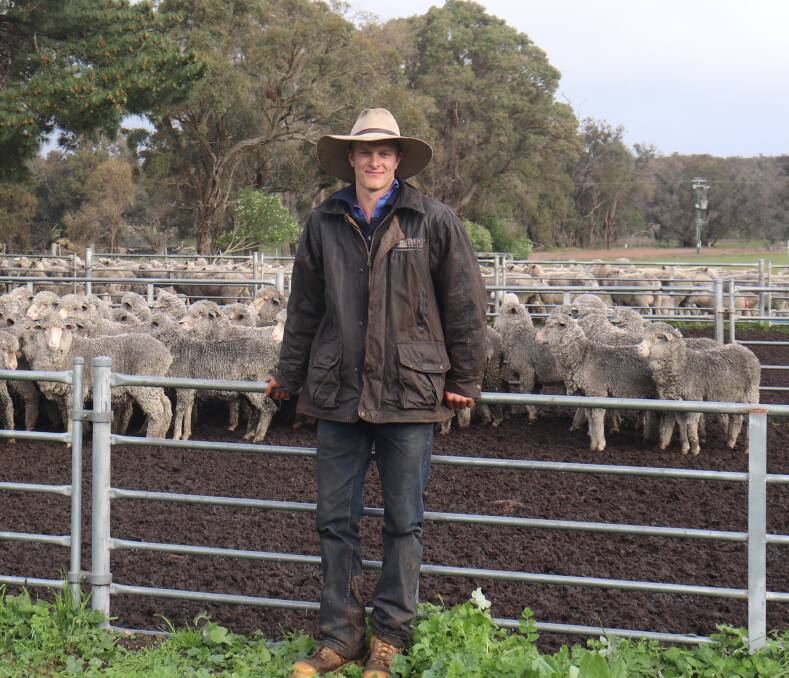 Sam Beech is the second generation to work his family's property at Frankland River.