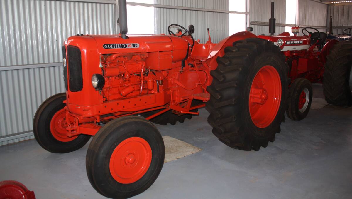 This Nuffield 10/60 diesel tractor was claimed by its manufacturer, BMC, to be the first British-built tractor with 10 forward gears. It was rated at 34kW (46hp) and came with three-point linkage and rear 540rpm PTO.