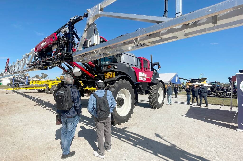  Machinery of all shapes and sizes, including this Miller Nitro boomsprayer from McIntosh & Son attracted plenty of interest over the two days.