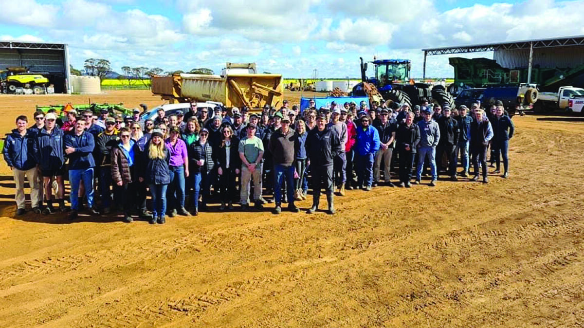 More than 130 young farmers visited the Fowler family farm near east Esperance as part of a South East Premium Wheat Growers' Association Youth in Ag event.