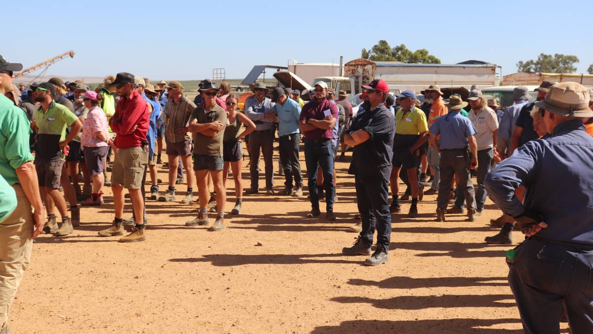 More than 300 people rocked up to the Black Arrow Agriculture clearing sale last week, braving the heat and the wind for about five hours as Nutrien Ag Solutions went through the 360 lots on offer.