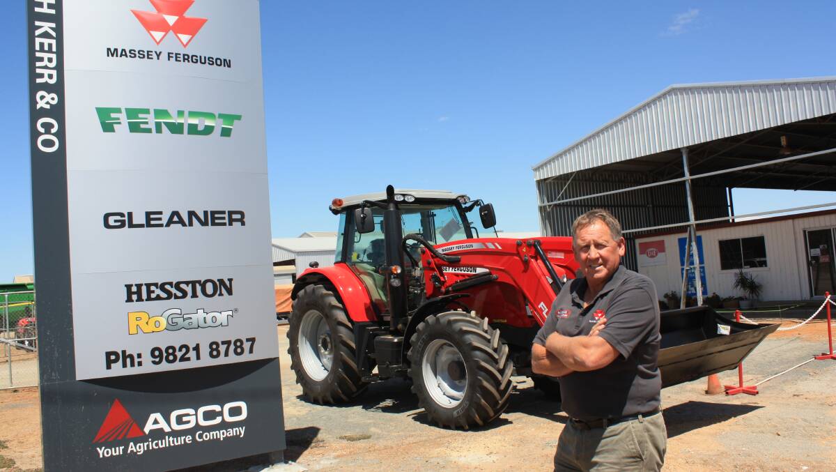 AGCO Katanning dealer Brian Kerr says this new Massey Ferguson MF7600 Series tractor is available for immediate delivery. "We've got these in stock but there are plenty of tractors of all colours that if ordered now, won't be delivered in time for seeding," he said. "Lead times for many models are out to five or six months."