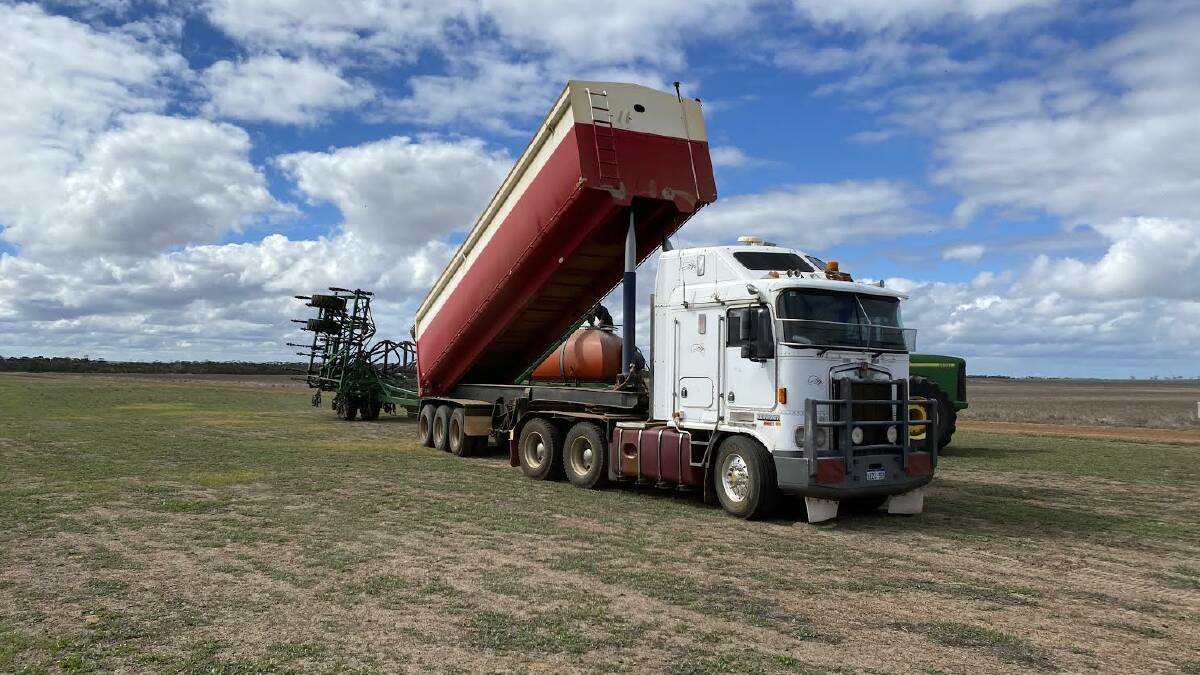 Mr King started seeding on April 5 and was finished by May 10. The only changes he made to his cropping program was the reintroduction of faba beans. Picture: Jarrod King