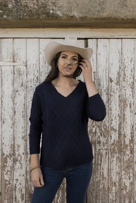Combining her love of natural fibre and fashion, Iris and Wool founder Emily Riggs is both a passionate Merino wool producer and advocate for the fibre. All of her designs incorporate 100 per cent Australian Merino wool that is Woolmark approved.