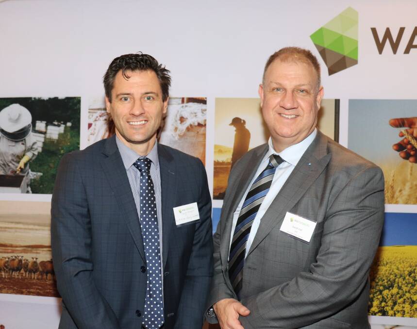 Australian Dairy Farmers (ADF) director strategy and policy Craig Hough (left), with ADF chief executive David Inall.