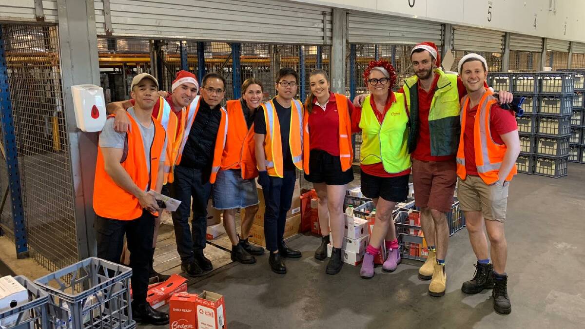 Brownes Dairy 'Milko' home delivery team celebrated at Christmas after a successful launch of the service during the 2020 lockdown.
