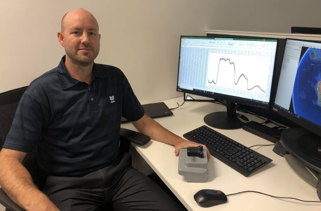  CSBP senior digital agricultural specialist Doug Hamilton. CSBP deployed several devices into the field to test the nitrogen modelling results across farmers' paddocks