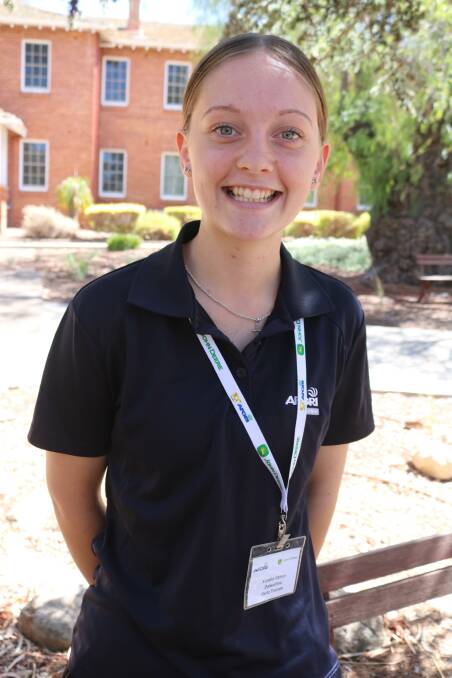 Xanthe Calnan, 16, is a parts trainee in the AFGRI Equipment Dalwallinu branch.