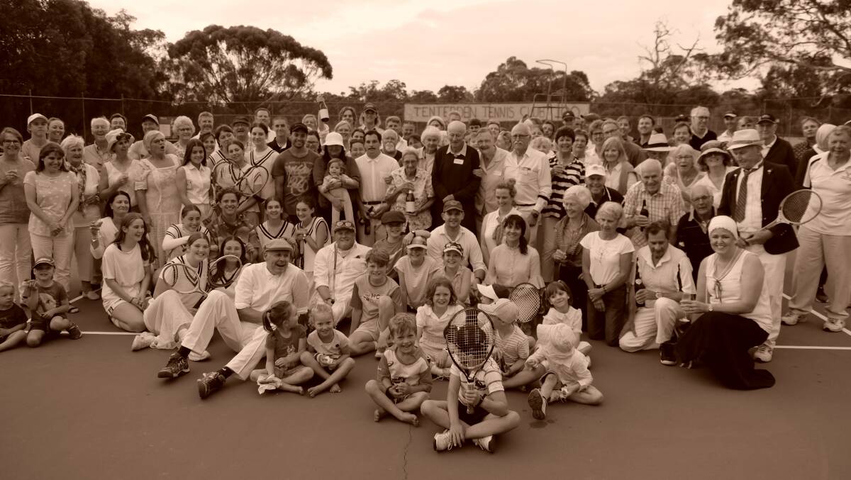 > Tenterden Tennis Club in the Great Southern celebrated its 100th year last month. Past and present members donned 1920's outfits and vintage wooden racquets to celebrate the occasion. Photos courtesy of Sheena House.