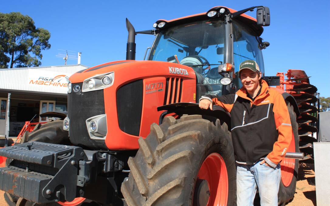 A & R Machinery Donnybrook sales manager Wayne Murray has this Kubota M7-171 ready to go as part of Kubota's run-out sale program.