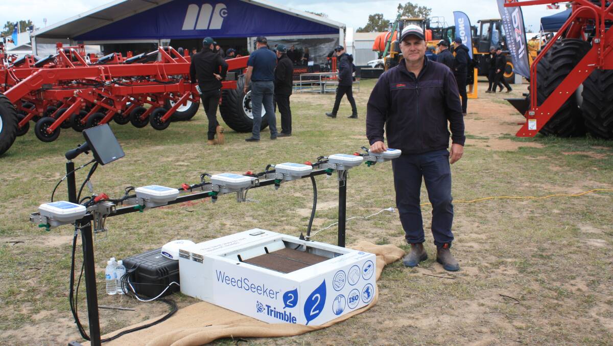 McIntosh Distribution's Jonathan Bent was keen to show Torque the new WeedSeeker 2 display at last week's Dowerin GWN7 Machinery Field Days. "It was very well received at last week's AgQuip (New South Wales field days) and we've had plenty of inquiry here," he said. 