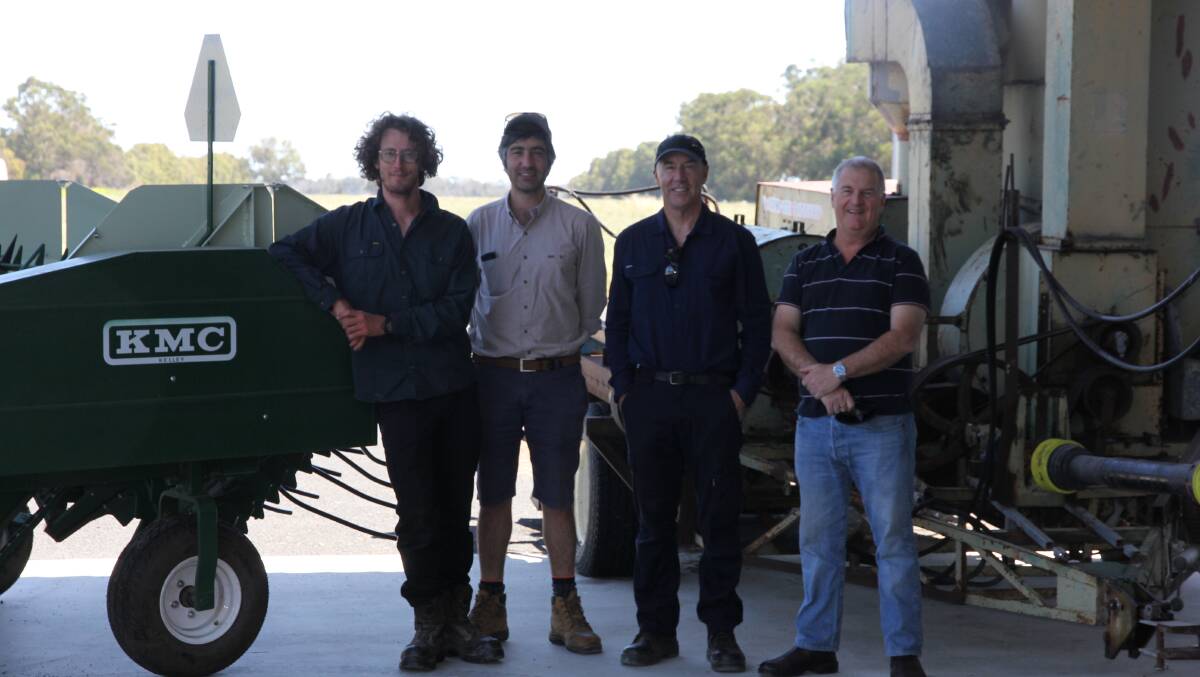 Dr Moss (left) and his research colleagues Andrew Guzzomi, Phil Nichols and Kevin Foster.