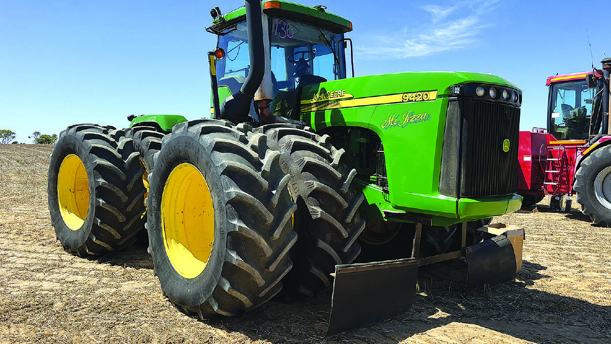 Mr Jezza, the John Deere 9420 tractor sold for $76,000 to the same buyer as the Case STX440 Steiger tractor.