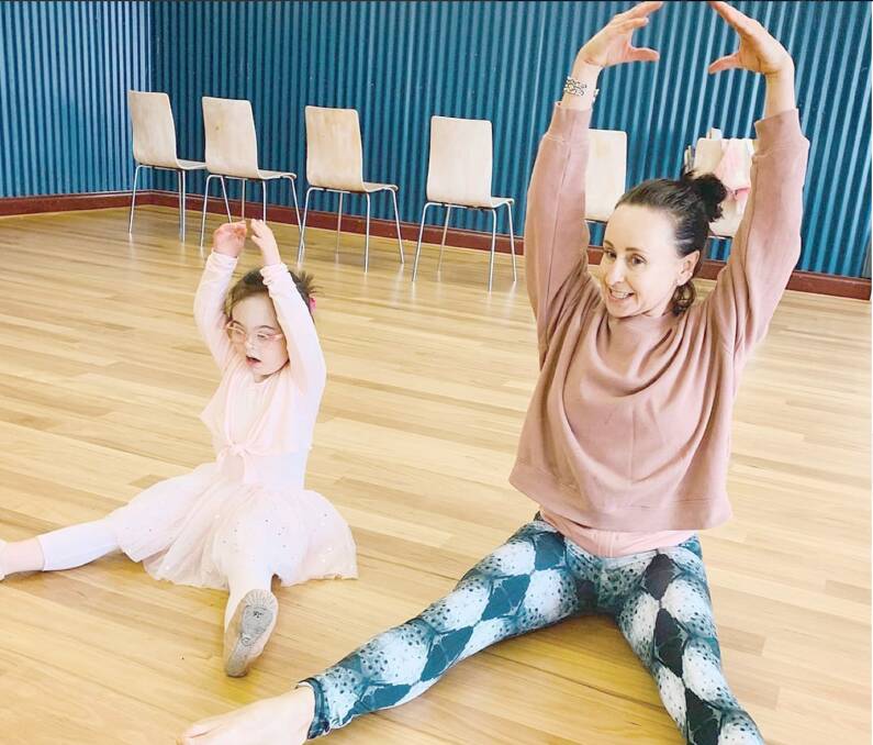 Gardiner Street Arts Collective (GSAC) creative director Nyree Taylor with keen ballet student Gianna Tierney, 6.
