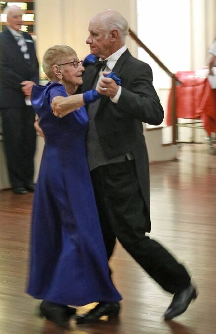  Madge and dance partner Grahame Maples took to the floor for a special dance to celebrate her 100th birthday.