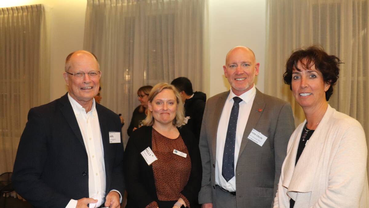  Ian Longson (left), Grain Industry Association of Western Australia, Kelly Pearce, GGA director, Colin de Grussa, Agriculture Region MLC and The Nationals WA's agriculture and food spokesman and Erin Gorter, GGA director.