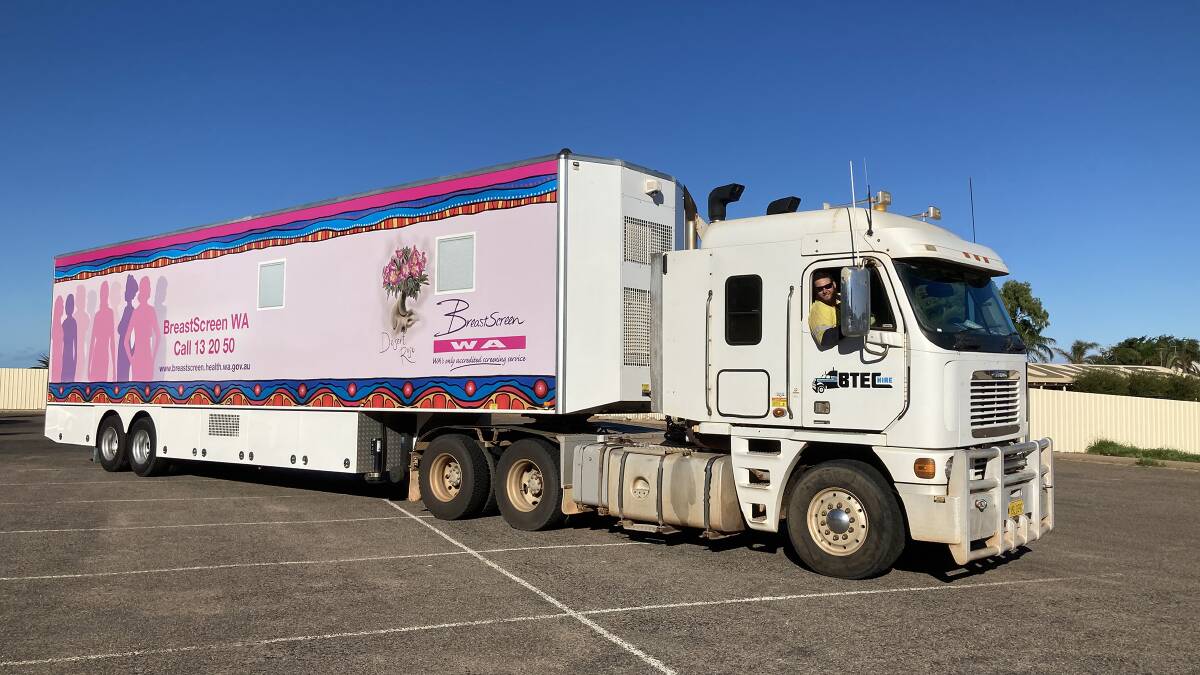  All ready to go, the BreastScreen WA mobile clinics are coming to a town near you.