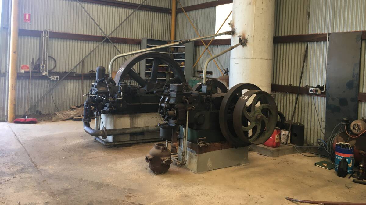 Two stationary engines which were on offer during the Nutrien Ag Solutions' clearing sale at Albany in late March.
