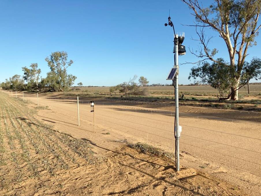 One of the 14 network stations installed at Perenjori.