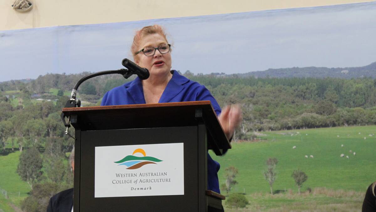 Education and Training Minister Sue Ellery spoke at the college graduation ceremony.
