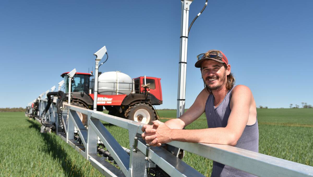 Kade Mutter, Three Springs, says growers should be getting green-on-green spot spraying systems straight away because of the chemical savings it achieves.
