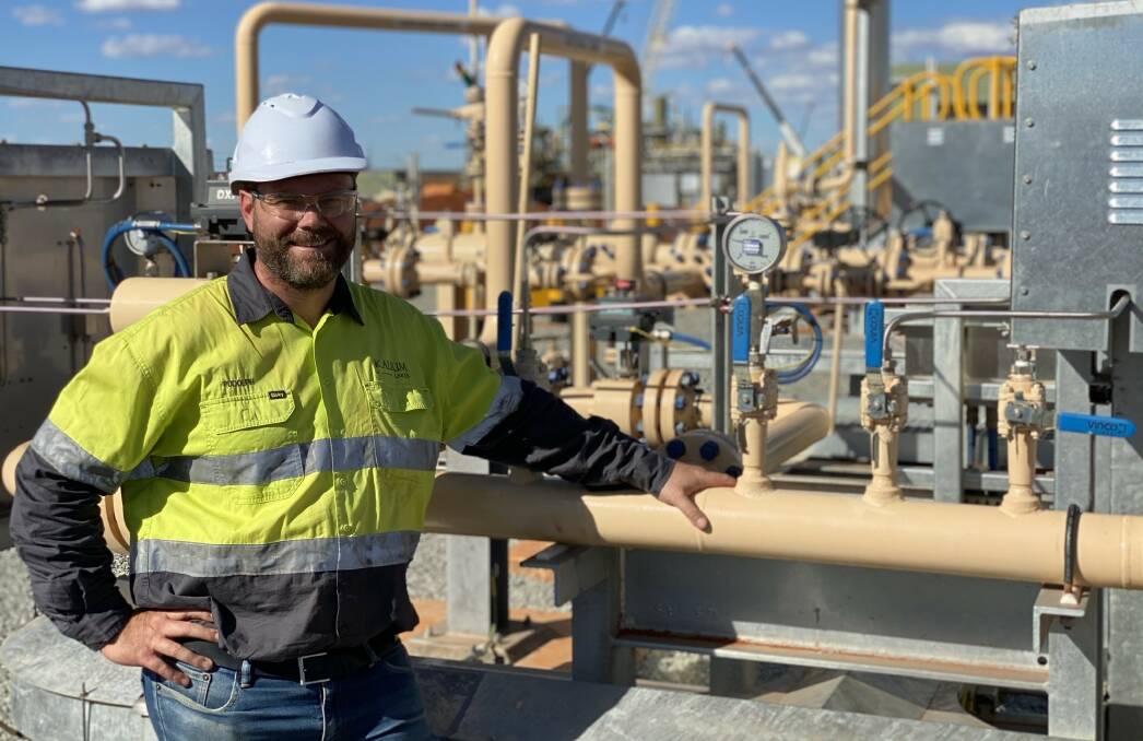 Kalium Lakes Ltd chief executive officer Rudolph van Niekerk at the natural gas delivery station, the first part of the company's Sulphate of Potash fertiliser production plant at its Beyondie project, to be commissioned.