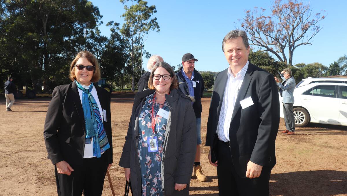 Western Australian Country Health Service representatives, South West regional director Kerry Winsor (left) with Kylie Pettit and Jeremy Higgins.