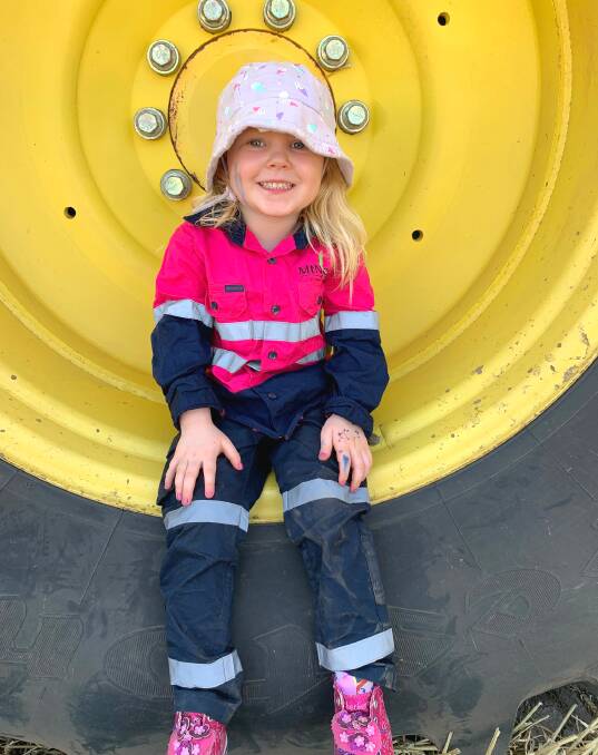  Sylvie Fullwood, 3, didn't think she could be a farmer because she was a girl.